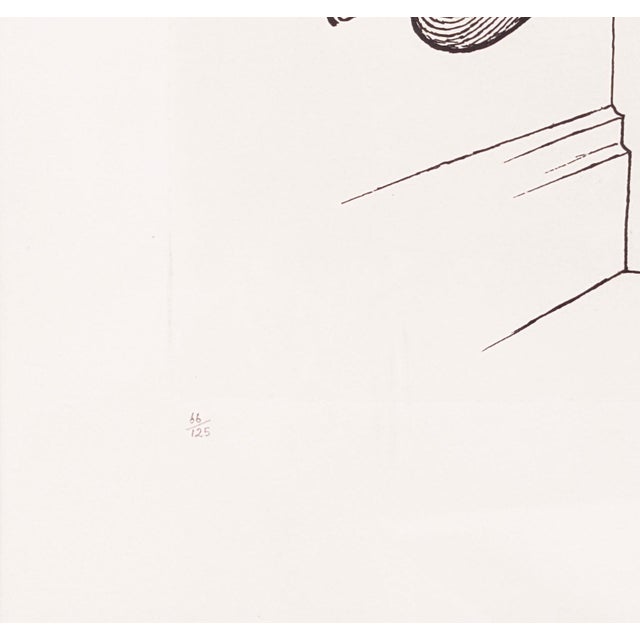 Contemporary Al Hirschfeld, Royal Wedding, Rare Signed Etching, Edition 66/125, Framed, Fred Astaire, 1987 For Sale - Image 3 of 3