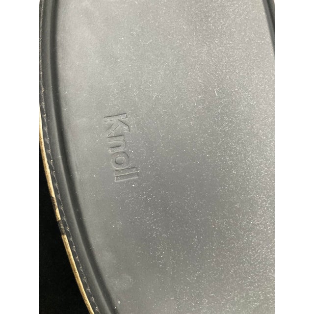 Model 420 Side Chair in Saddle Leather by Harry Bertoia for Knoll Inc. / Knoll International, 2017, Set of 6 For Sale - Image 6 of 18