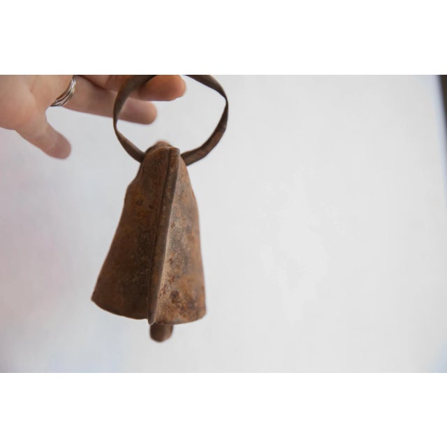 Vintage African Yoruba Iron Bell For Sale - Image 4 of 7