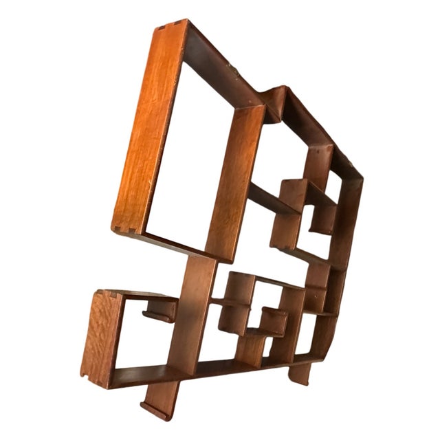 Mid-Century Modern Mid-Century Rosewood Wall Hanging Etagere For Sale - Image 3 of 3