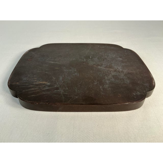 Mid 20th Century Mid 20th Century Japanese Meiji Period Cast Metal Tray For Sale - Image 5 of 8