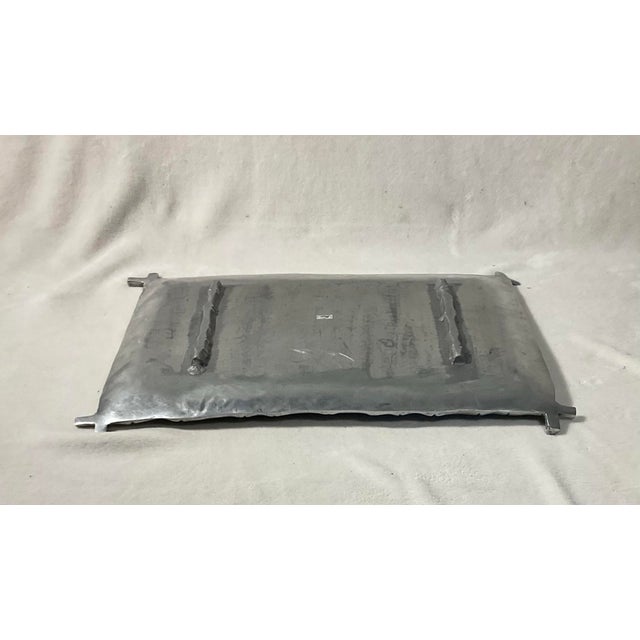 1980s Mariposa Aluminum Bamboo Oversized Serving Platter, Hecho en Mexico, Circa 1980s For Sale - Image 5 of 9