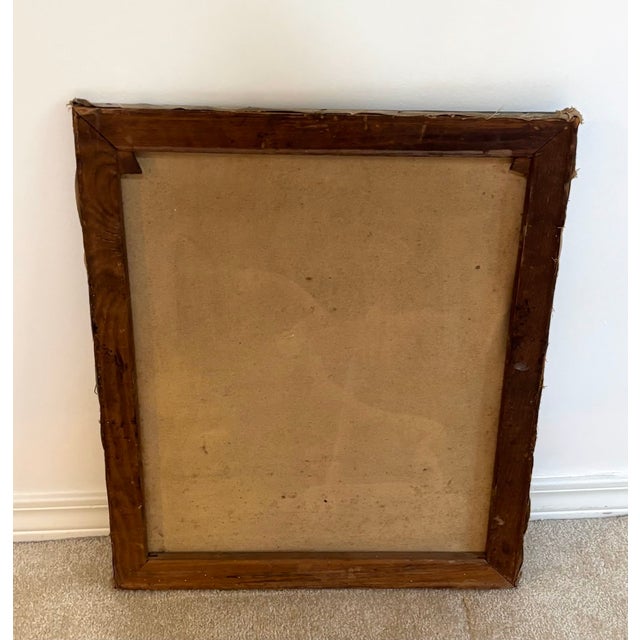 1930s 1930s-40s Man in Tie Portrait Painting For Sale - Image 5 of 5