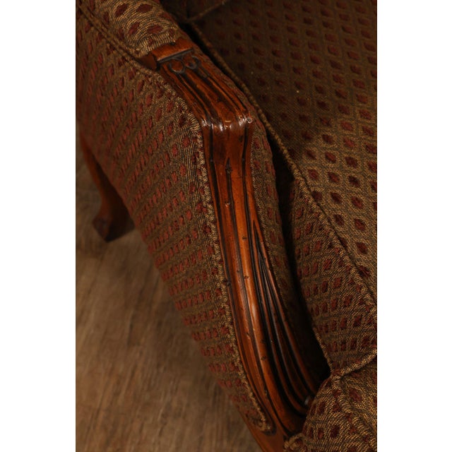 Ethan Allen French Louis XV Style 'Versailles' Armchair and Ottoman For Sale - Image 13 of 18