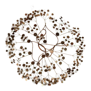 Mid 20th Century Curtis Jere Mid-Century Modern Large Raindrops Metal Wall Sculpture (B)