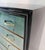Art Deco Italian Seven-Drawer Chest in Aquamarine Parchment and Black Lacquer, 1950s For Sale - Image 11 of 12