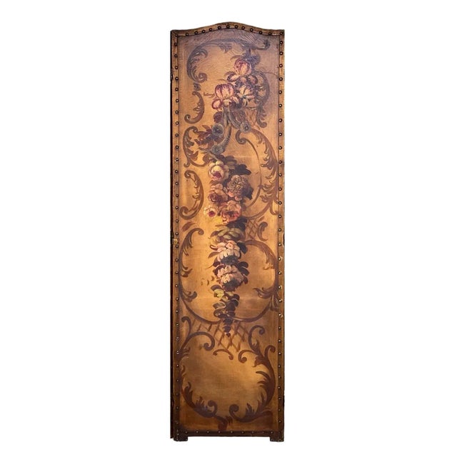 Late 20th Century Late 19th Century Painted Screen For Sale - Image 5 of 10