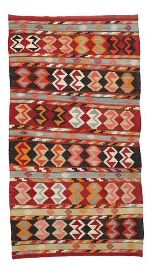 Mid 20th Century Vintage Turkish Kilim Rug