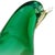 Mid 20th Century Murano Sommerso Emerald Green White Opal Body Gold Flecks Accents Italian Art Glass Vintage Bird Figurine For Sale - Image 5 of 8