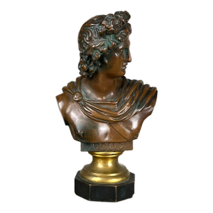 Antique Small Bronze of “The Apollo Belvedere” With Vienna Foundry Mark