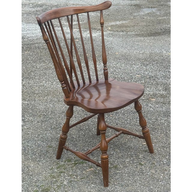 Pennsylvania House Vintage Pennsylvania House Duxbury Cherry Windsor Chairs - Set of 6 For Sale - Image 4 of 12