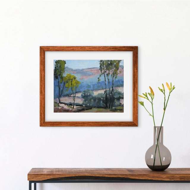 Expressionist Trees Landscape (Original Oil Painting) For Sale In Reno/Lake Tahoe - Image 6 of 11