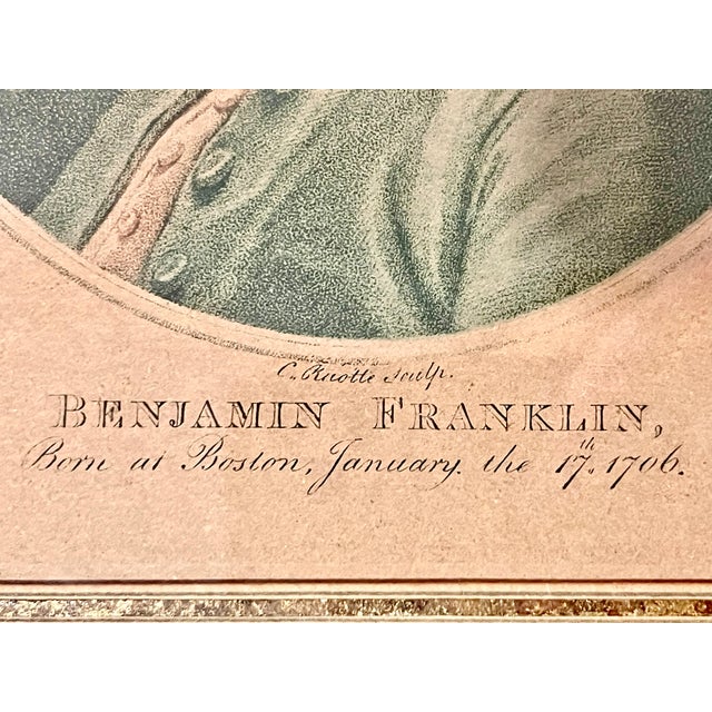 19th Century Hand Colored Lithograph of Benjamin Franklin For Sale - Image 5 of 8