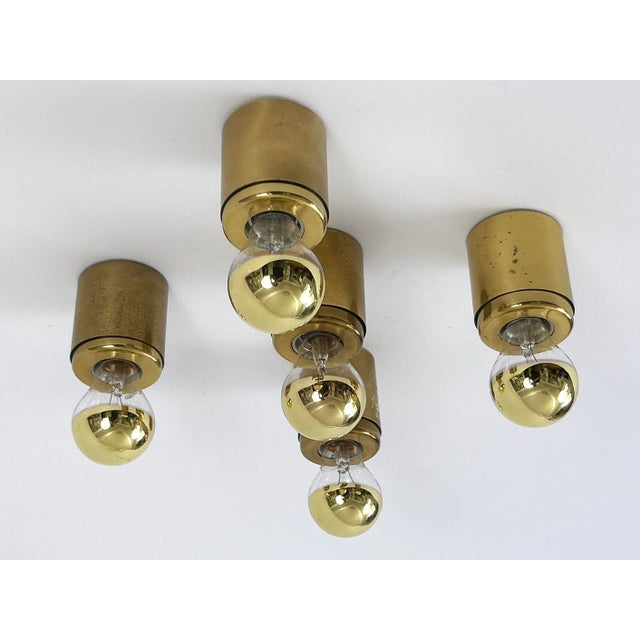 Mid-Century Modern SP 14 Ceiling Lamps by Gino Sarfatti for Arteluce, Italy, 1960s, Set of 5 For Sale - Image 3 of 18