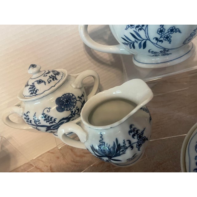 Vintage Blue Danube Onion Dinnerware Set- 53 Pieces For Sale - Image 10 of 12