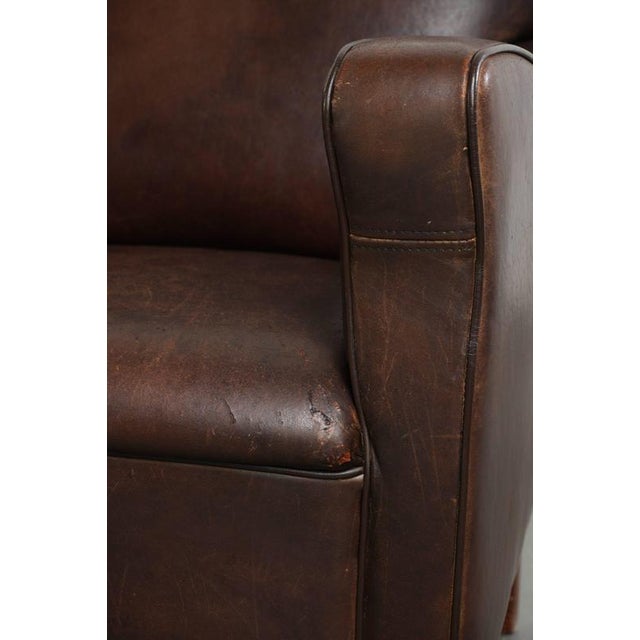 Vintage English Sheepskin Lounge Chairs, Set of 2 For Sale - Image 12 of 14
