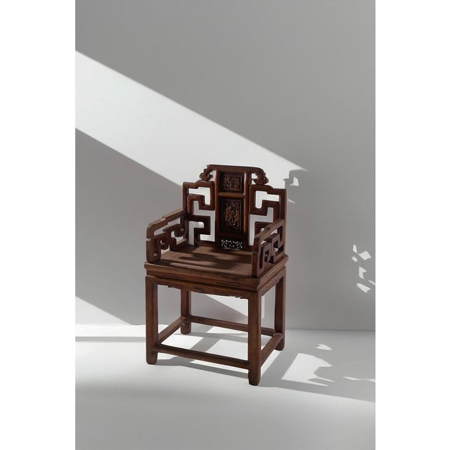 Chinese Traditional Qing Armchair, 1900s For Sale - Image 11 of 11