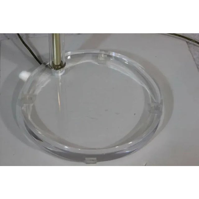 Bauer Lamp Company 1960 Bauer Lamp Co. Swing-Arm Dimmable Pharmacy Floor Lamp Plexi Base - a Pair For Sale - Image 4 of 10