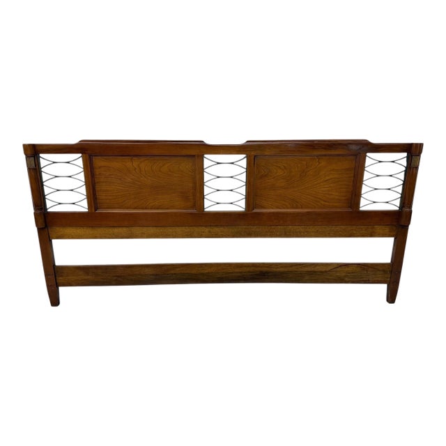 Vintage Italian Cherry Wood King Size Headboard For Sale