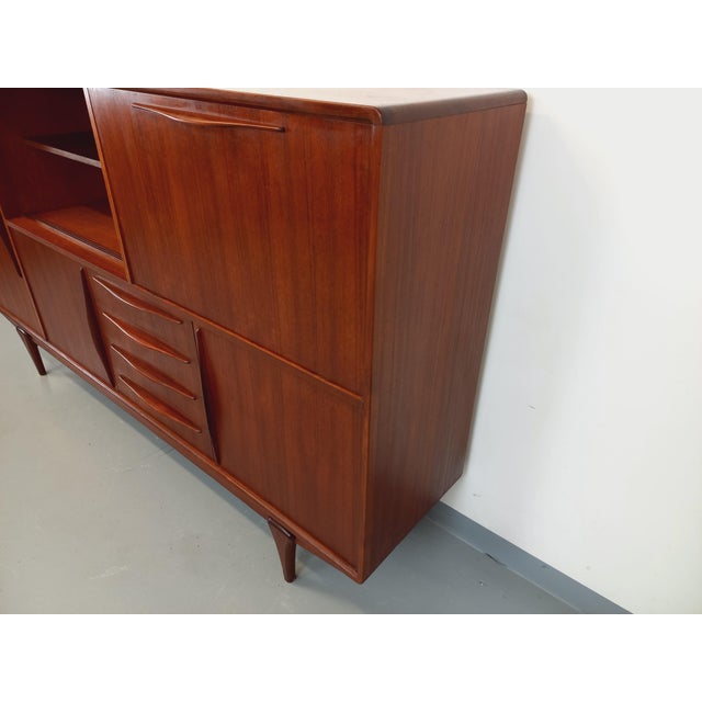 Vintage Scandinavian High Sideboard in Teak, 1960s For Sale - Image 17 of 18