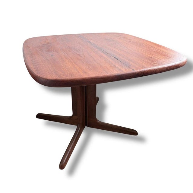 Mid-Century Danish Square Teak Dining Table from Skovby For Sale - Image 9 of 10