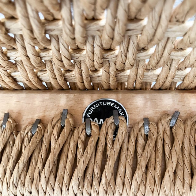 Danish Armchair in Teak and Paper Cord by Niels Otto Møller for J.L. Møllers, 1960s For Sale - Image 12 of 13
