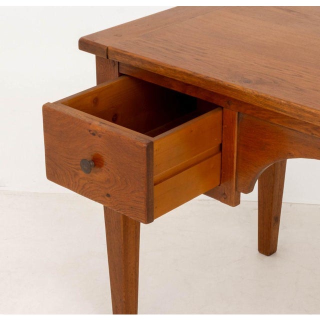 Late 20th Century Arts and Crafts Style Oak Desk For Sale - Image 5 of 7