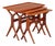Mid-Century Danish Teak Nestig Tables by Johannes Andersen for CFC Silkeborg, 1960s, Set of 3 For Sale