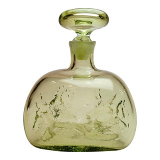 1950's Blenko Primative Decanter For Sale