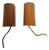 Art Deco Sconces, Poland, 1970s, Set of 2 For Sale