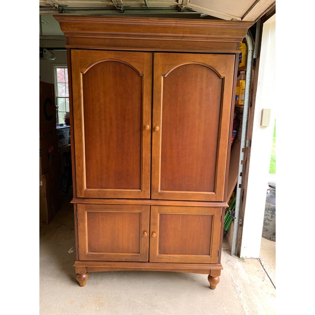Pottery Barn Wooden Armoire Chairish
