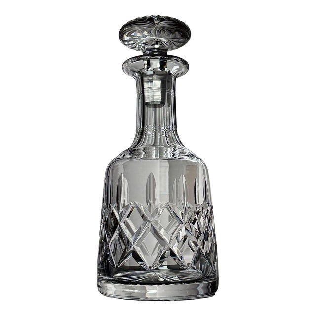 Vintage Crystal Decanter in Ashford Pattern from Stuart, 1970s For Sale