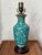 Teal Vintage Cloisonné Vase Lamp, Fully Rewired For Sale - Image 8 of 8