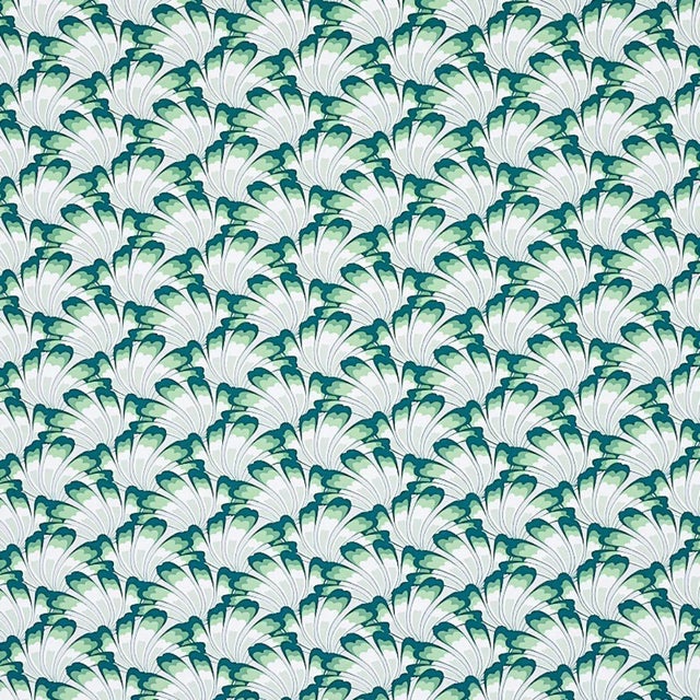 Schumacher X Cristina Buckley Gotham Swing Wallpaper in Sage - 9 Yards For Sale