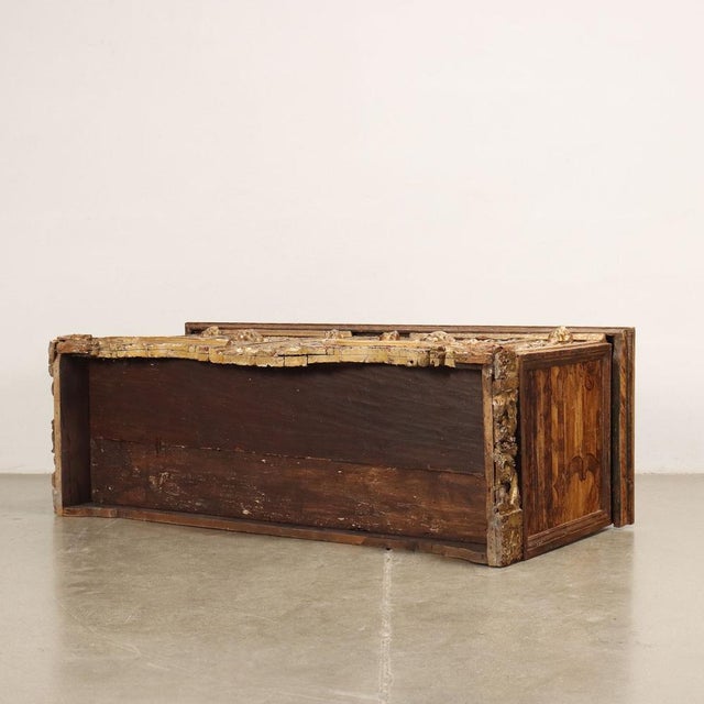 19th Century Carved and Gilded Wood Bench, Italy For Sale - Image 15 of 16