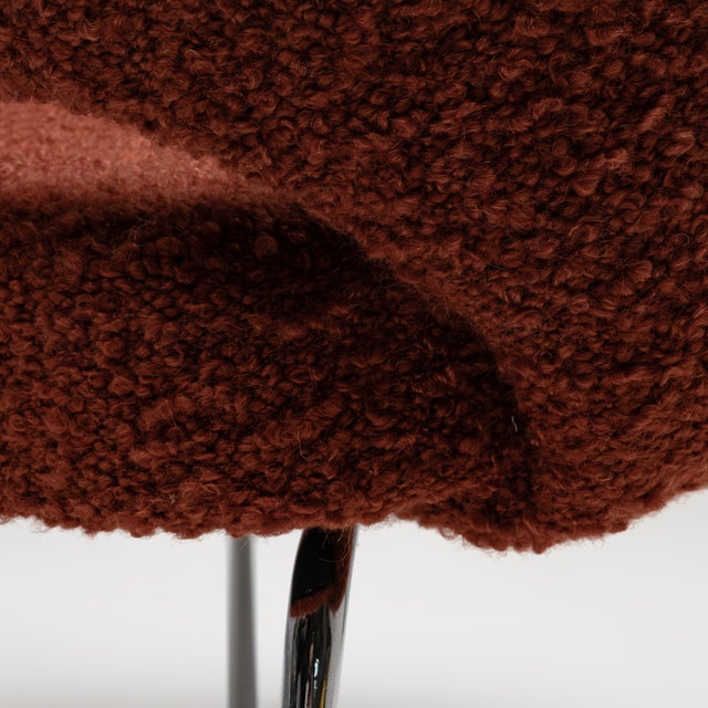 Model 71 Dining Chair in Pierre Frey Alpaca and Mohair Bouclé by Eero Saarinen for Knoll, 1960s For Sale - Image 11 of 14
