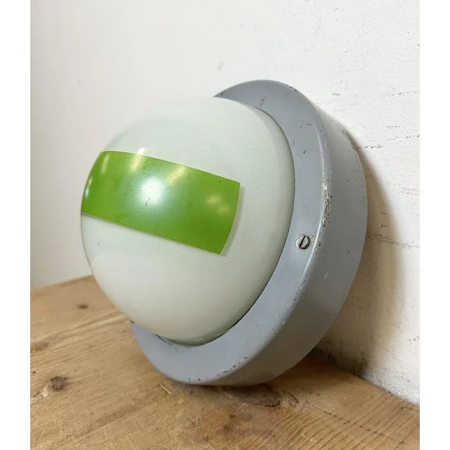 Vintage Emergency Wall or Ceiling Light from Elektrosvit, 1970s For Sale - Image 4 of 13