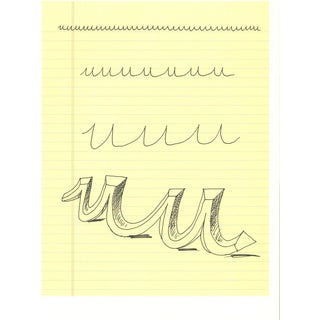 David Hockney, U from Hockneys Alphabet, Lithograph, Framed For Sale