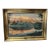 1920s Painting Oil on Canvas by Hugo Vilfred Pederson, Denmark of Sunset Village, Framed For Sale