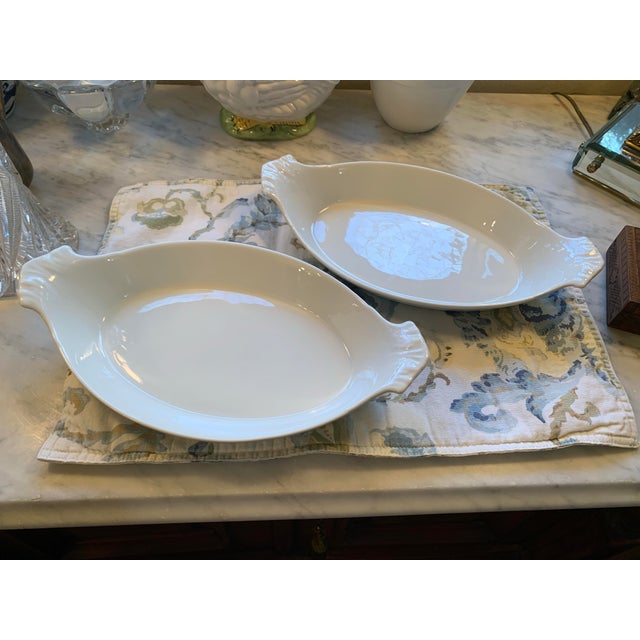 Vintage French Apilco Au Gratin Dishes a Pair For Sale - Image 9 of 11
