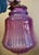 Mid 20th Century Mid 20th Century Cranberry Opalescent Cased Glass Hanging Pendant Ceiling Light Fixture For Sale - Image 5 of 12