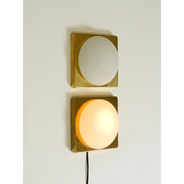 Vintage Brass Wall Lamps by Rolf Krüger for Heinz Neuhaus Leuchten, 1970s, Set of 2 For Sale - Image 9 of 18