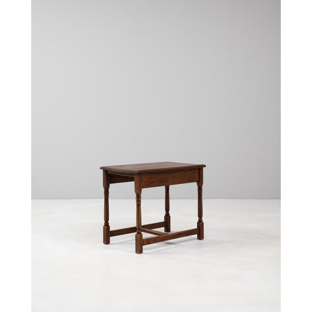 Traditional 20th Century Belgian Wooden Coffee Table In Original Patina For Sale - Image 3 of 18