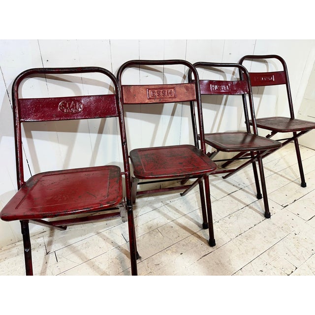 Military Folding Chairs, Europe, 1940s, Set of 4 For Sale - Image 9 of 18