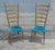 Wood 1950's Italian Exaggerated Ladder Back Chairs - a Pair For Sale - Image 7 of 7