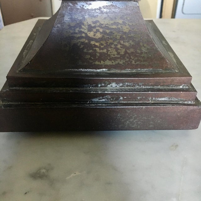 French Country Style Broken Delft China Mosaic Table Lamp For Sale - Image 9 of 13