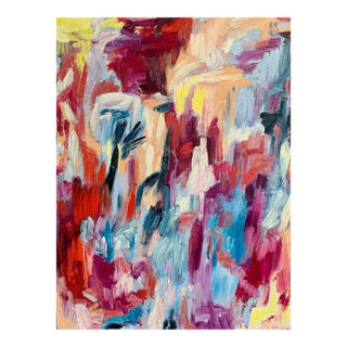 "Other People" by Monica Shulman Contemporary Abstract Expressionist Oil Painting For Sale