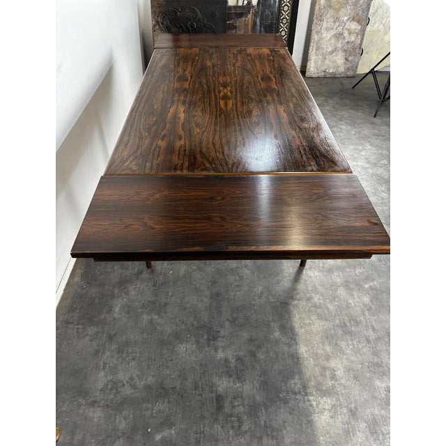 Scandinavian Dining Table in Wood with Italian-Style Extensions, 1960s For Sale - Image 9 of 10