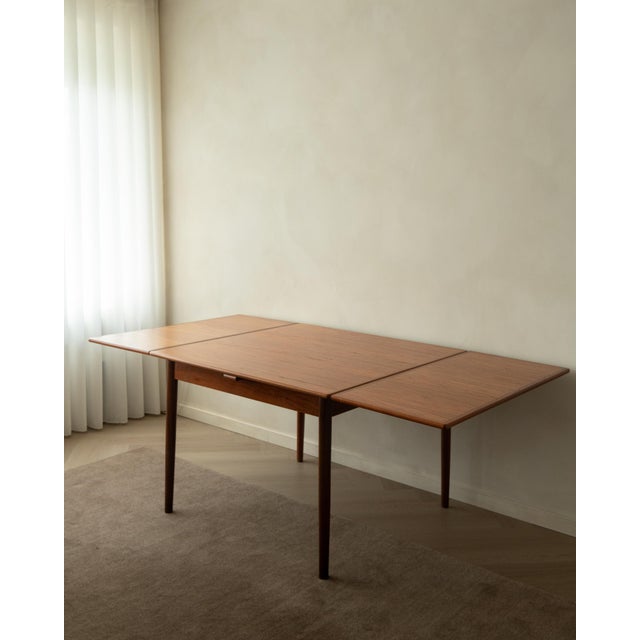 1960s Danish Modern Teak Extendable Dining Table from Ansager Møbler, 1960s For Sale - Image 5 of 18