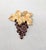 Napier Vintage 1960s Signed Napier Goldtone Faux-Amethyst Grape Cluster Brooch For Sale - Image 4 of 6